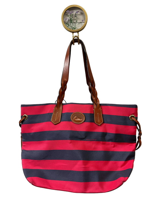 Handbag Designer By Dooney And Bourke In Blue & Red, Size:Large