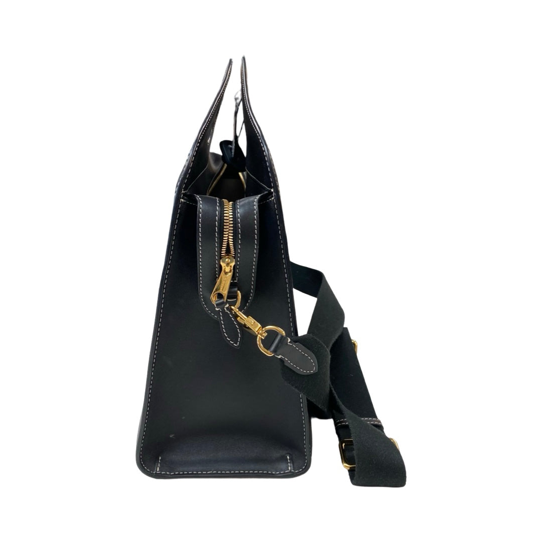 Handbag Luxury Designer By Burberry In Black, Size:Large