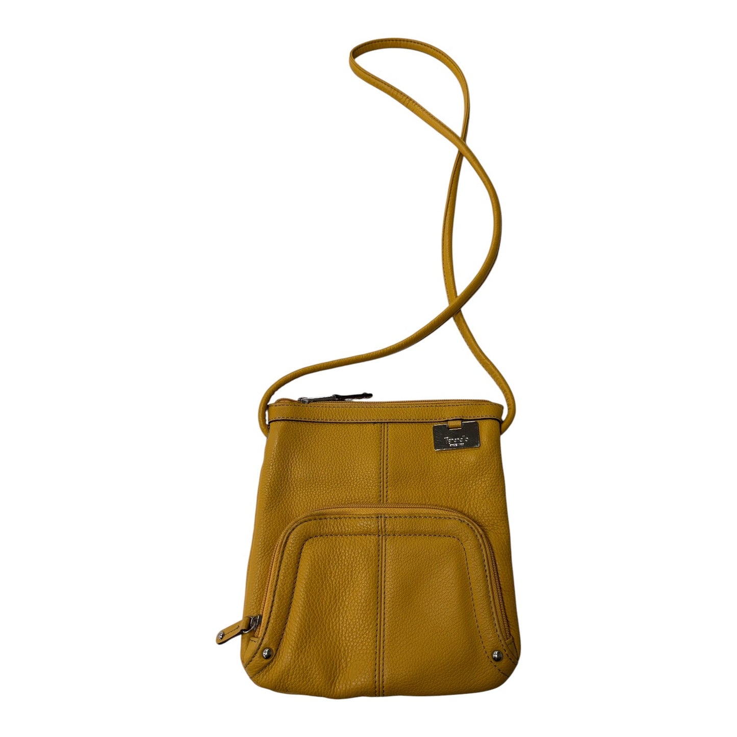 Crossbody Leather By Tignanello  Purses In Yellow, Size:Small