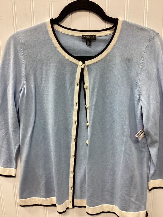 Cardigan By Talbots In Blue, Size:Mp