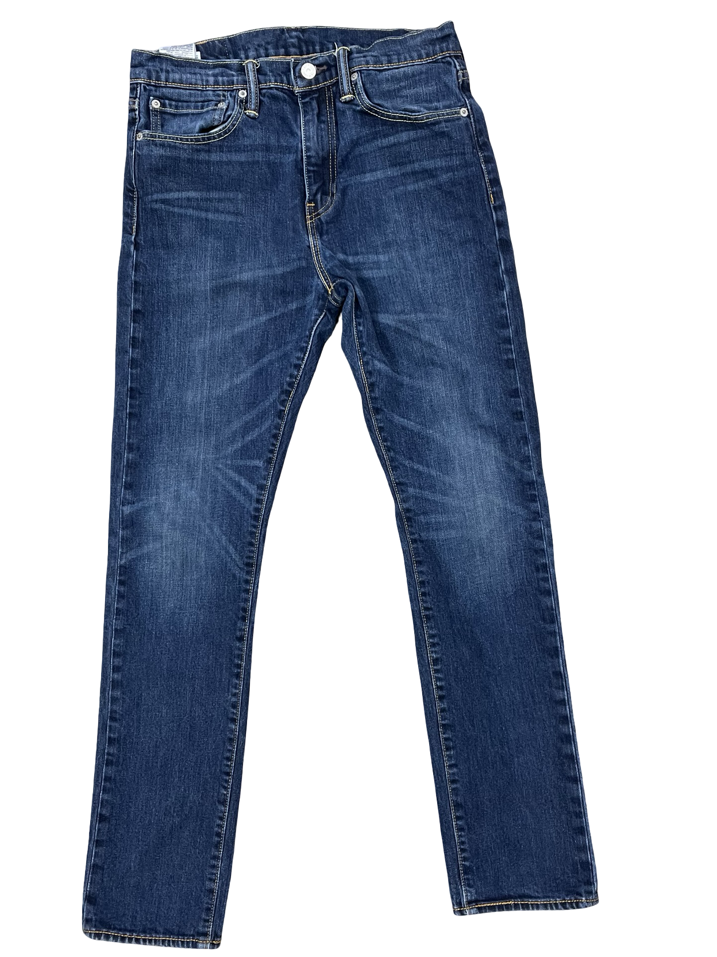 Jeans Skinny By Levis In Blue Denim, Size:12