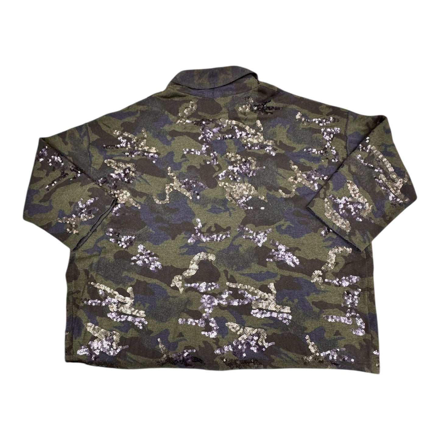 Sweater Cardigan Designer By Zadig And Voltaire In Camouflage Print, Size:M