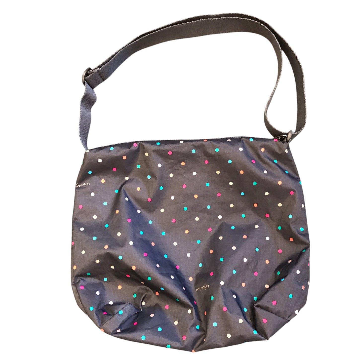 Crossbody By Le Sport Sac In Polkadot Pattern, Size:Medium