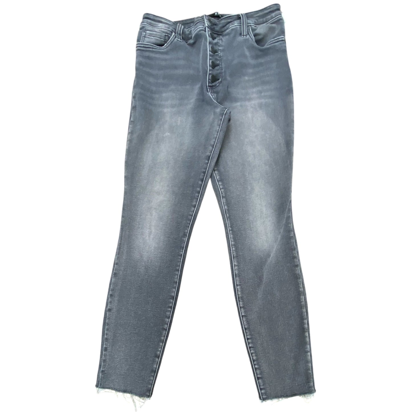 Jeans Skinny By Kut In Grey Denim, Size:12