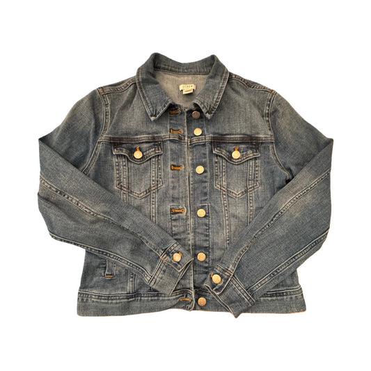 Jacket Denim By J. Crew In Blue Denim, Size:S