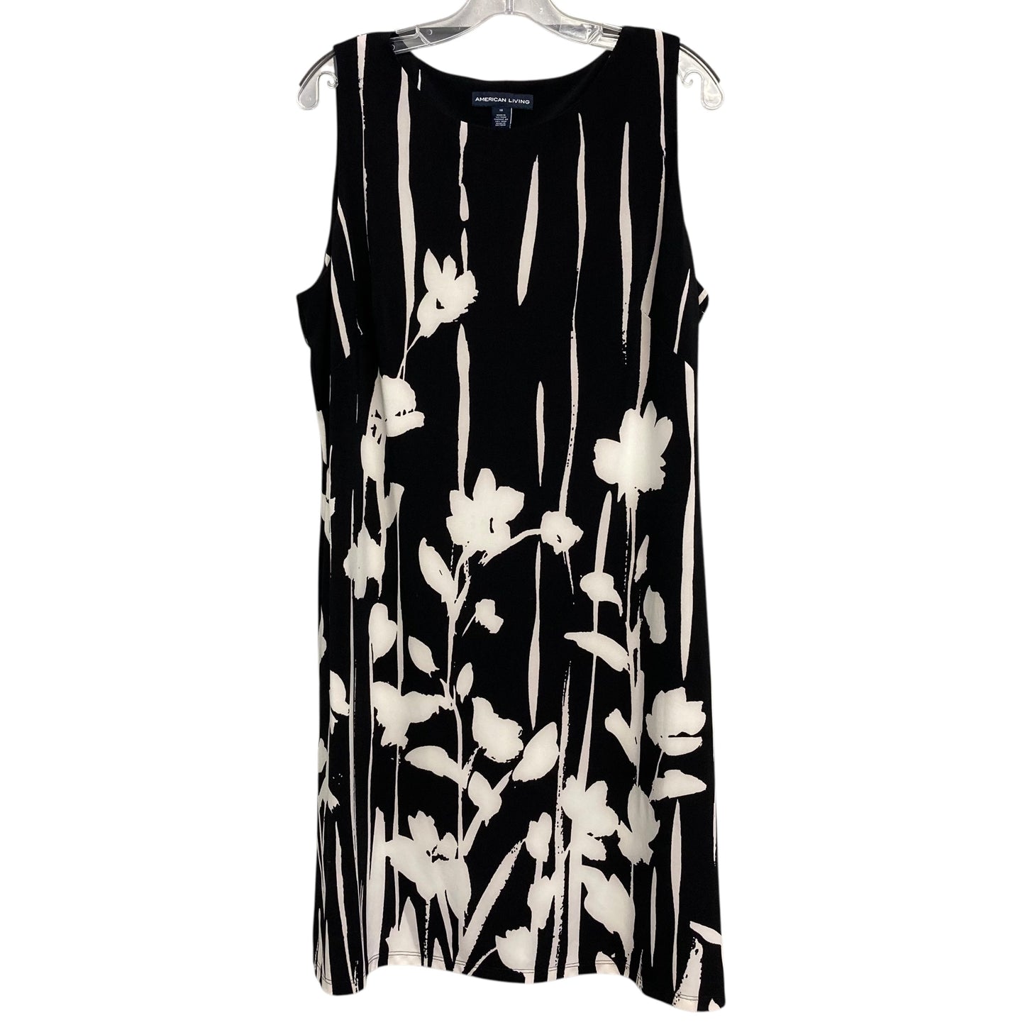 Dress Casual Short By American Living In Black & White, Size:1X