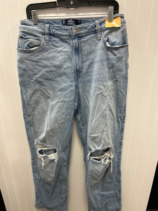 Jeans Straight By Hollister In Blue Denim, Size:12