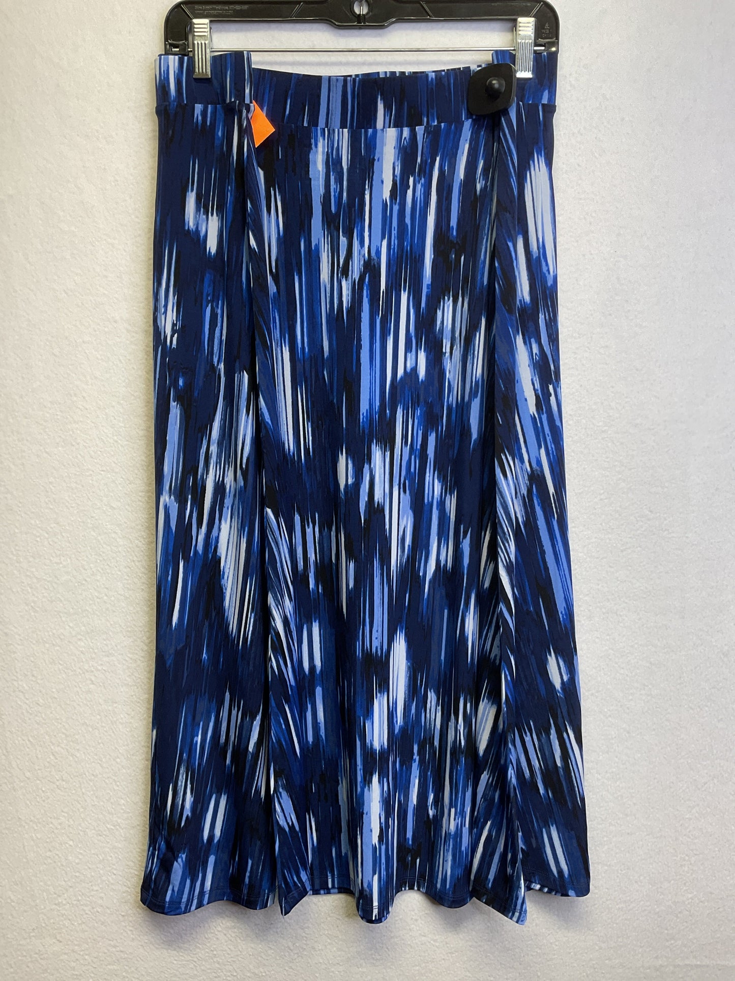 Skirt Midi By Investments In Blue & White, Size:Xl