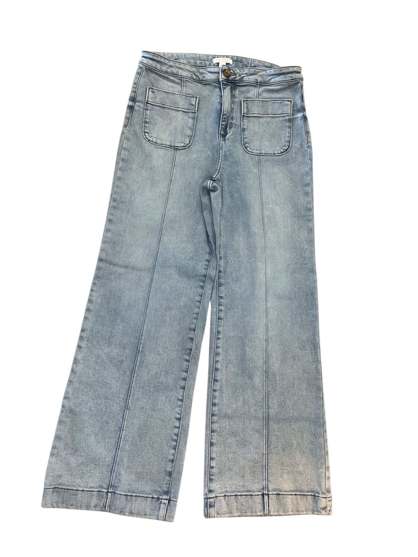 Jeans Wide Leg By Lc Lauren Conrad In Blue Denim, Size:12