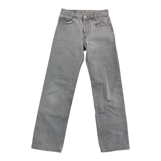 Jeans Straight By Levis In Grey Denim, Size:4
