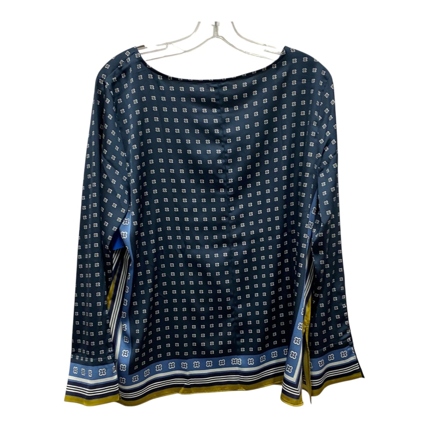 Top Ls By Ann Taylor In Blue & Green, Size:L