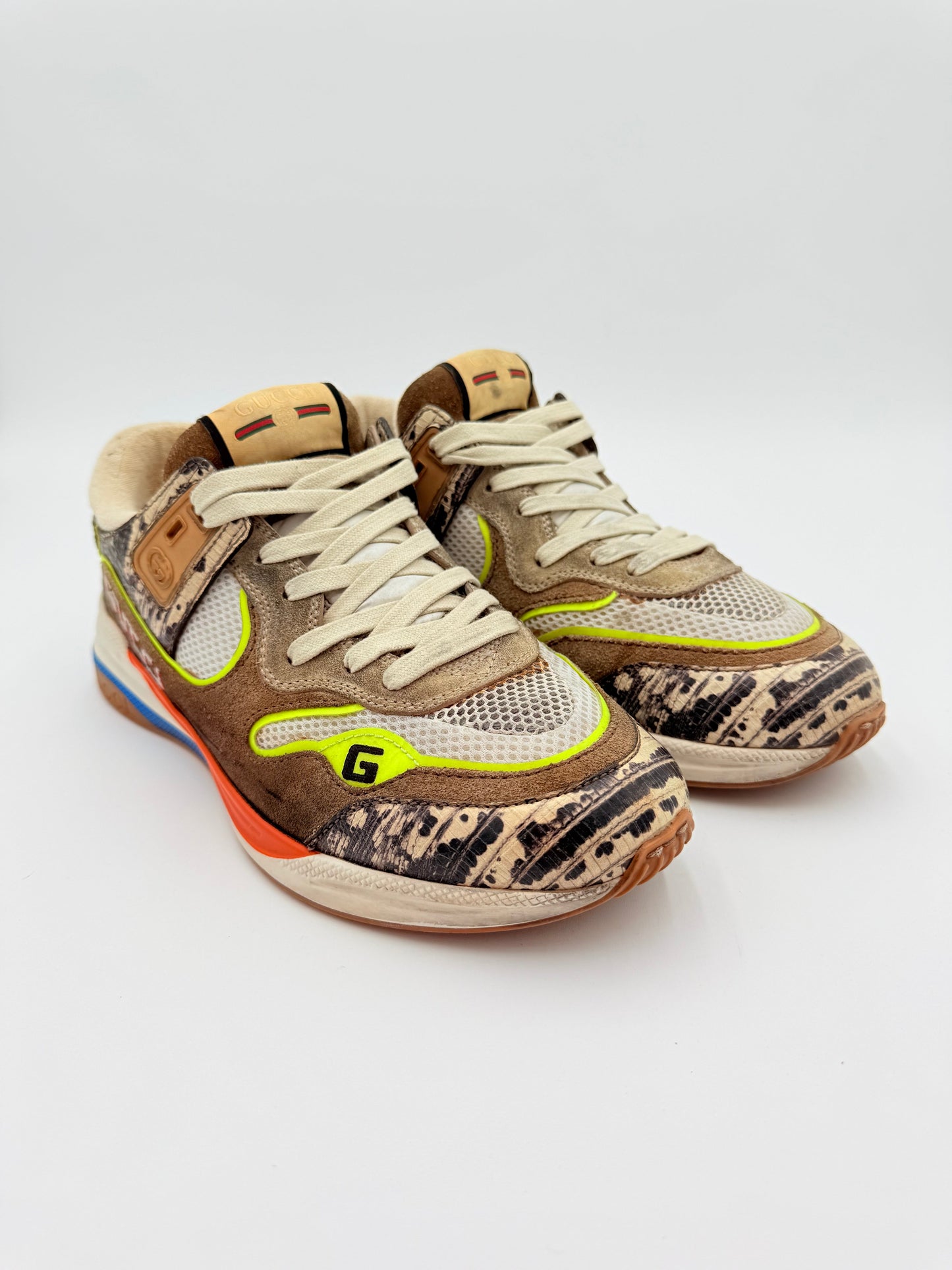 Shoes Luxury Designer By Gucci In Multi, Size:9.5