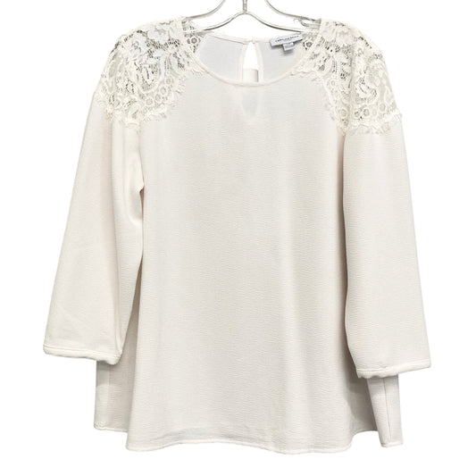Top Ls By Carolina Belle In White, Size:L