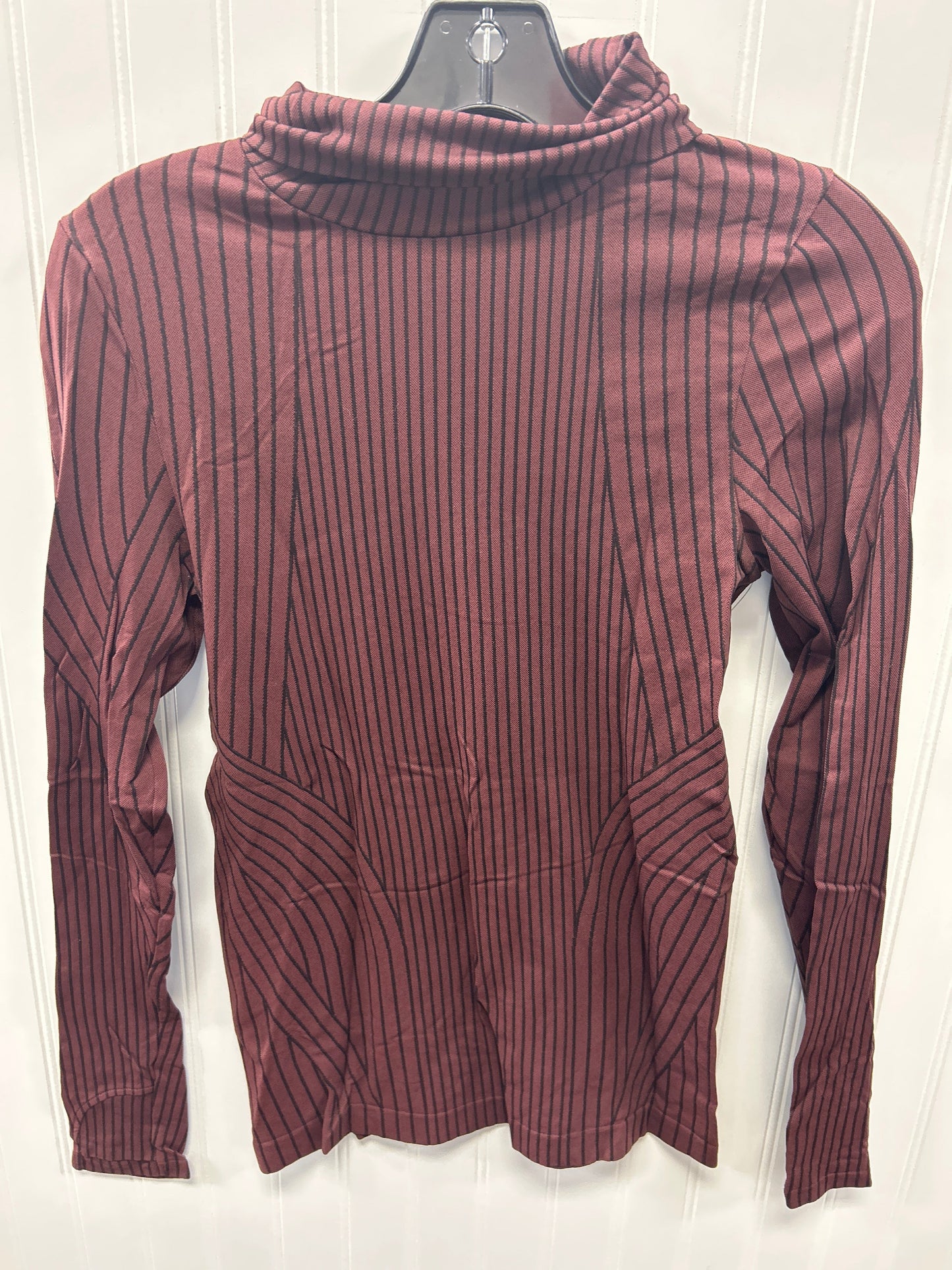 Athletic Top Ls Crewneck By Athleta In Maroon, Size:S