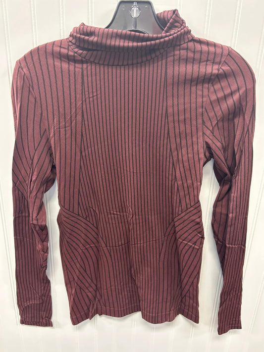 Athletic Top Ls Crewneck By Athleta In Maroon, Size:S