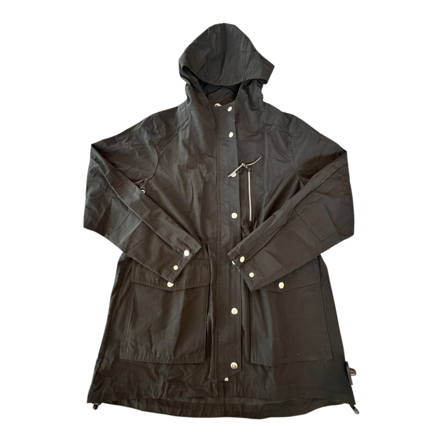 Jacket Windbreaker By J. Crew In Black, Size:S