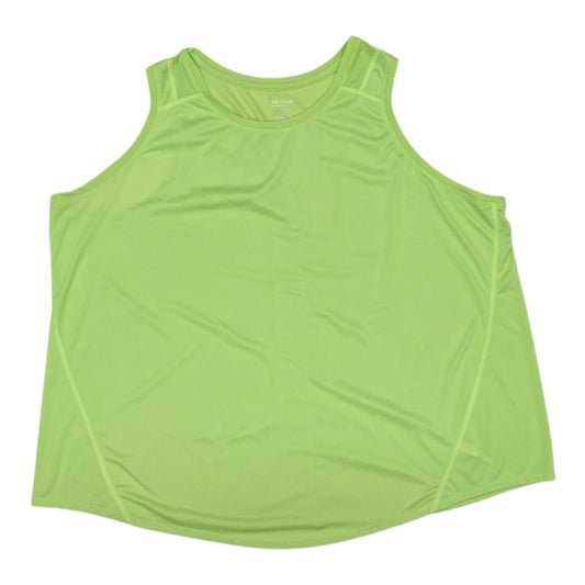 Athletic Tank Top By Tek Gear In Green, Size:3X