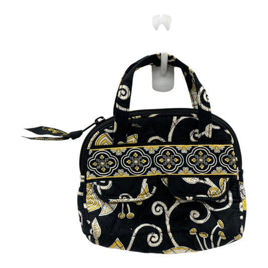 Makeup Bag By Vera Bradley In Black & Yellow, Size:Small