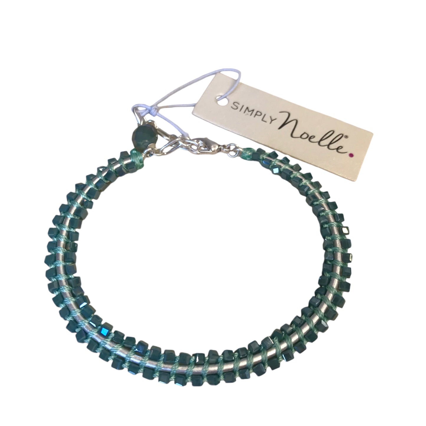 Bracelet Beaded By Simply Noelle In Green