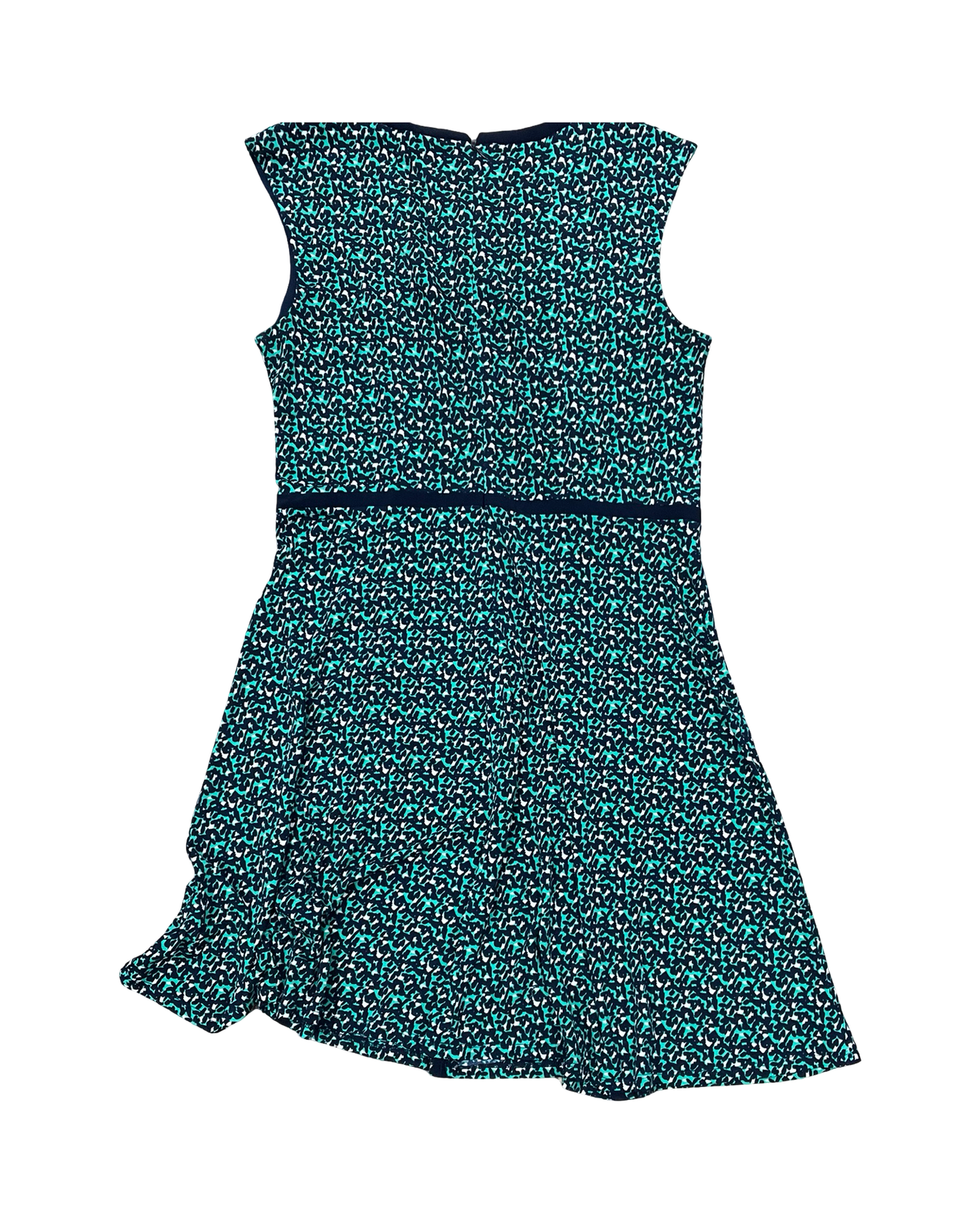 Dress Casual Midi By Madison Leigh In Black & Green, Size:L
