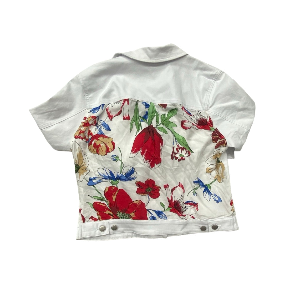 Jacket Denim By Tribal In White, Size:L