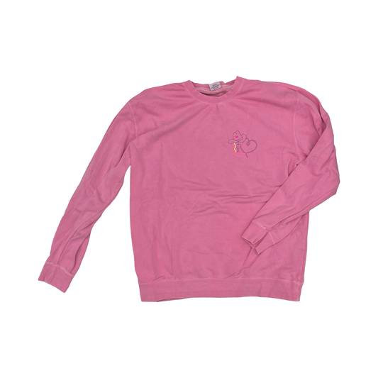Sweatshirt Crewneck By Clothes Mentor In Pink, Size:Xxl