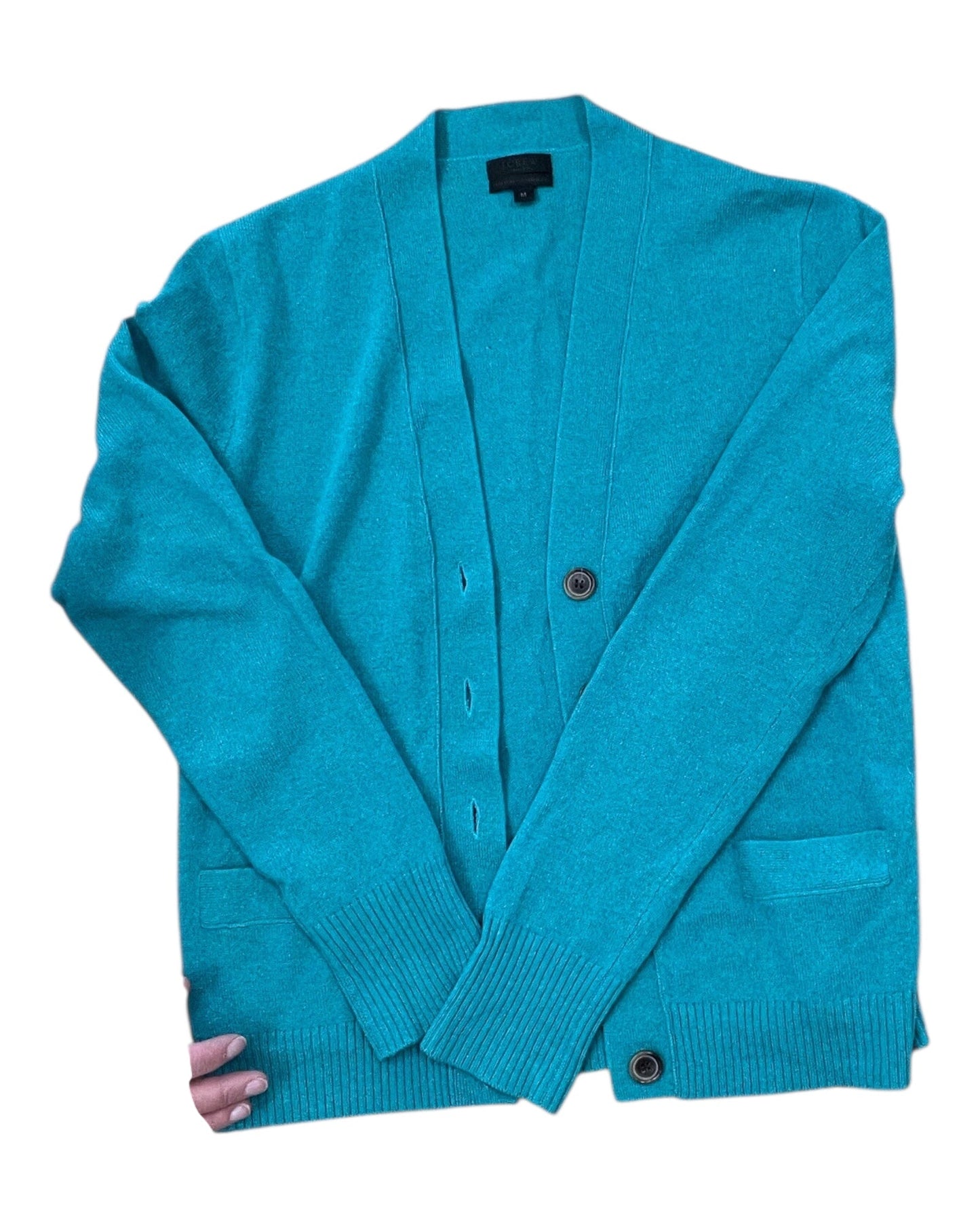 Cardigan By J. Crew In Teal, Size:M