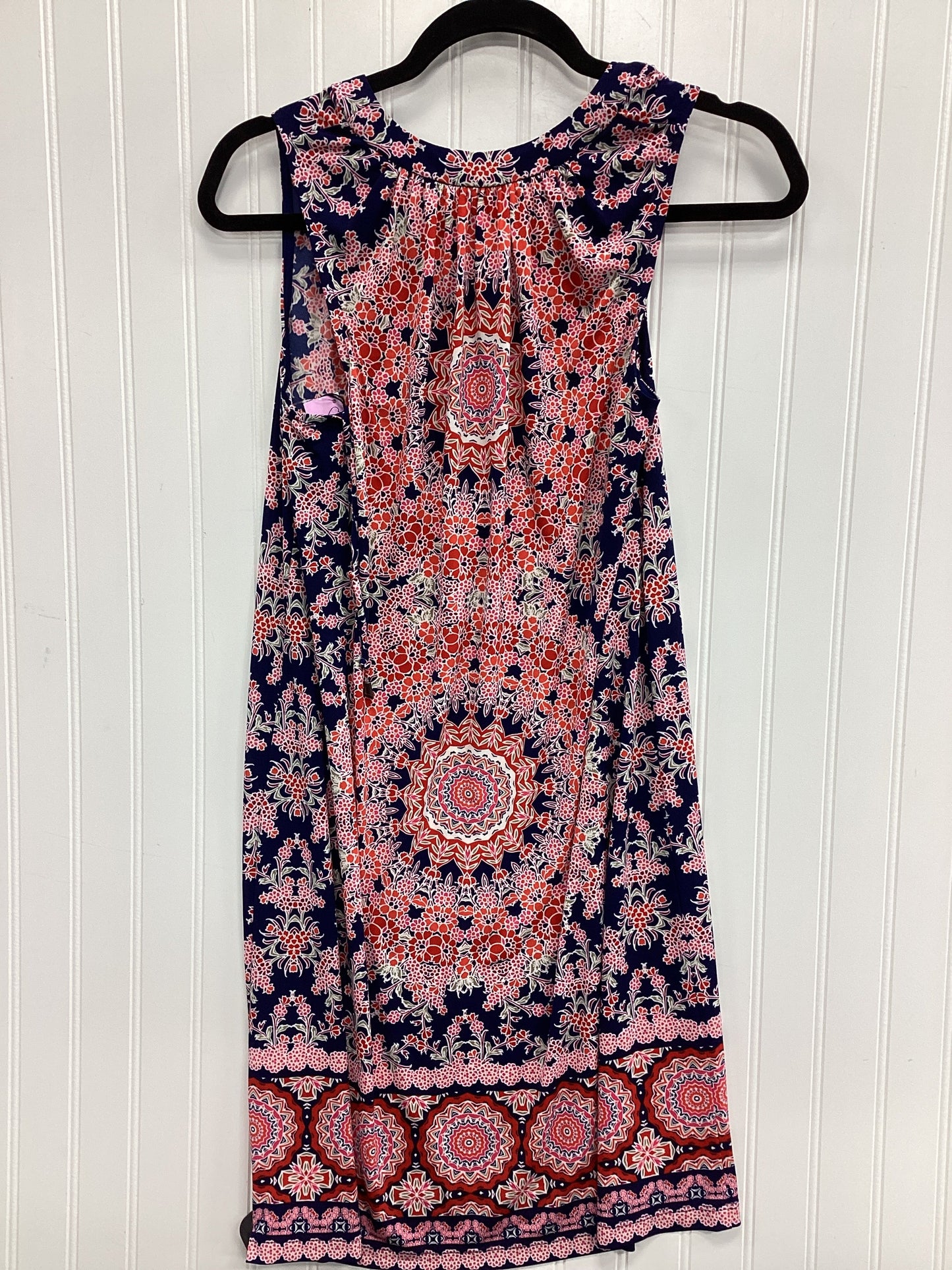 Dress Casual Short By London Times In Blue & Red, Size:4