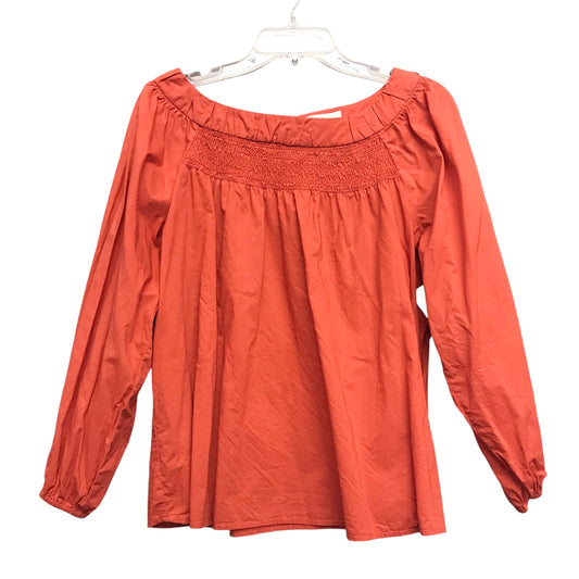 Top 3/4 Sleeve By Maeve In Orange, Size:M