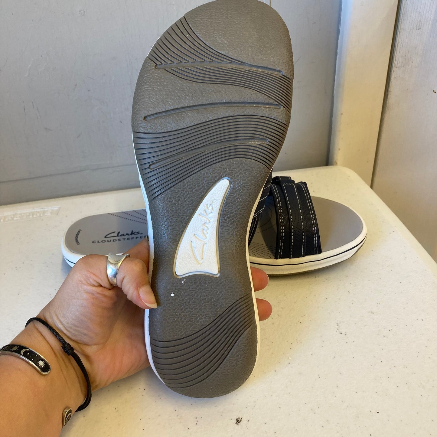 Sandals Sport By Clarks In Navy, Size:8