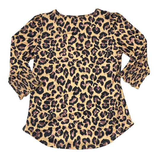 Top Ls By Clothes Mentor In Animal Print, Size:M