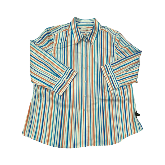 Top Ls By Foxcroft In Striped Pattern, Size:18