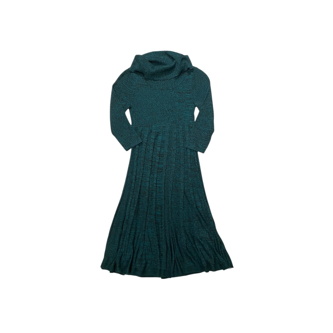 Dress Sweater By Christopher And Banks In Black & Green, Size:S