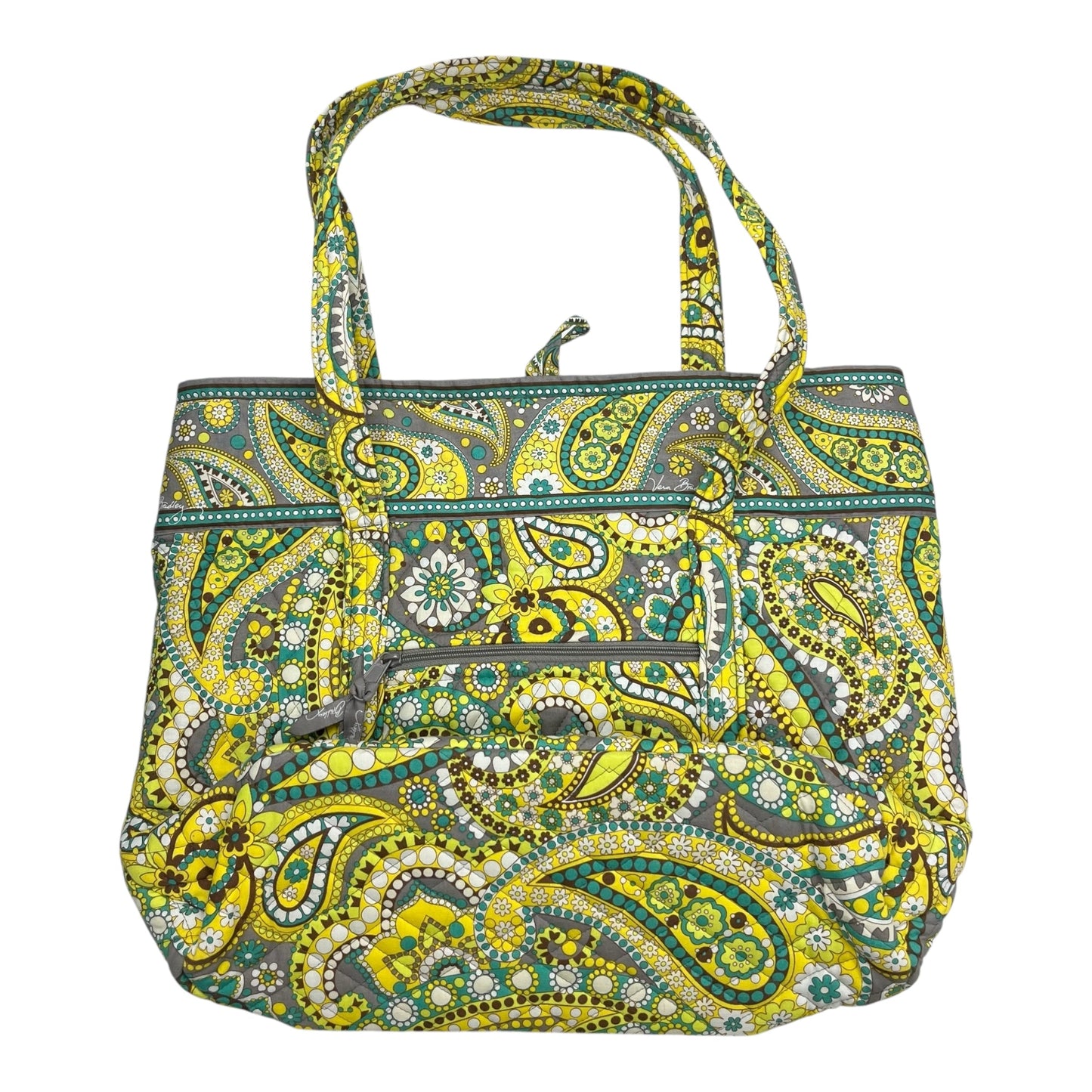 Handbag By Vera Bradley In Yellow, Size:Large