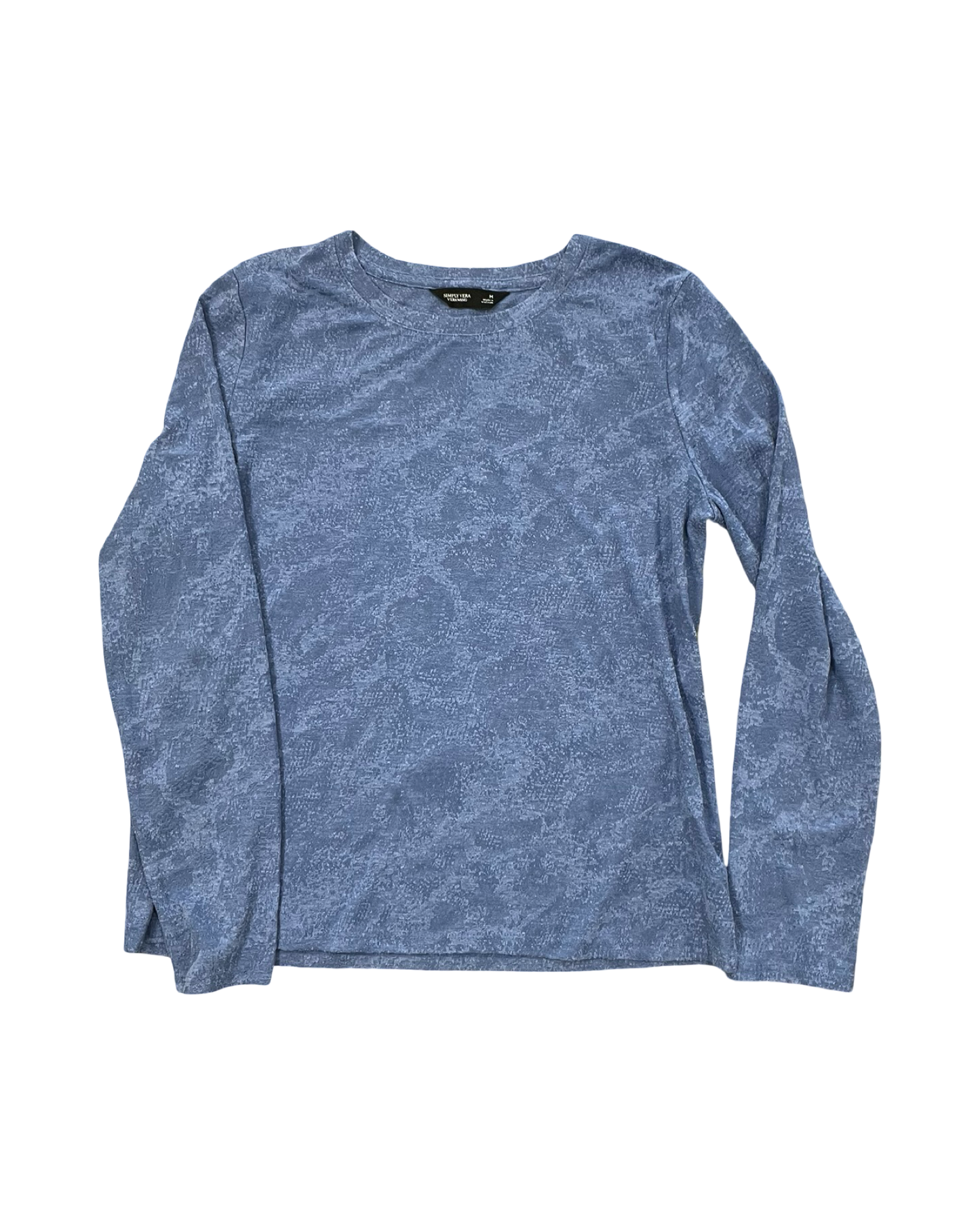 Top Ls By Simply Vera In Blue, Size:M