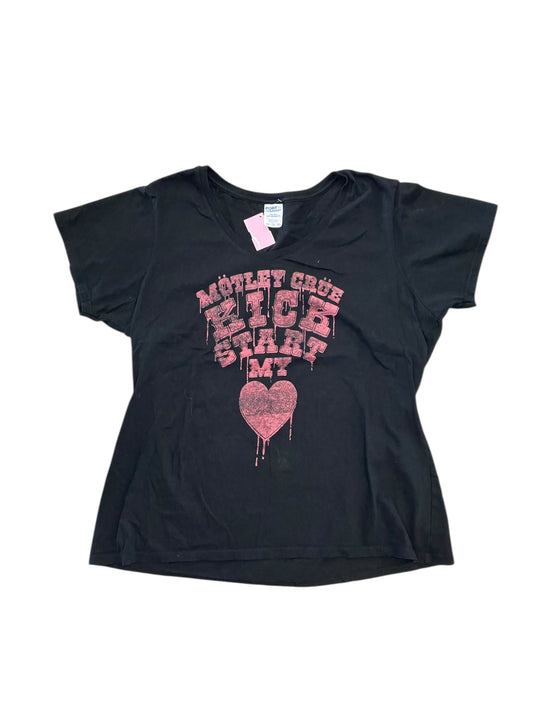 Top Ss Basic By Clothes Mentor In Black, Size:Xxl