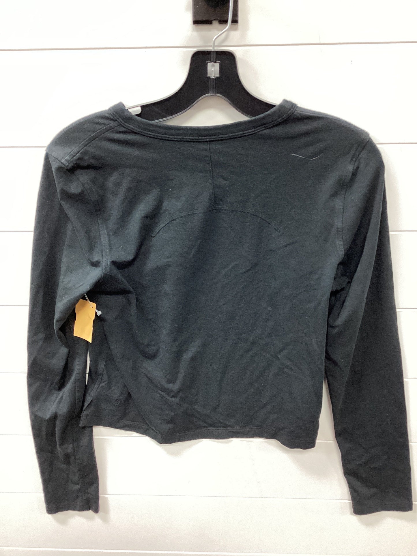 Athletic Top Ls Crewneck By Lululemon In Black, Size:M