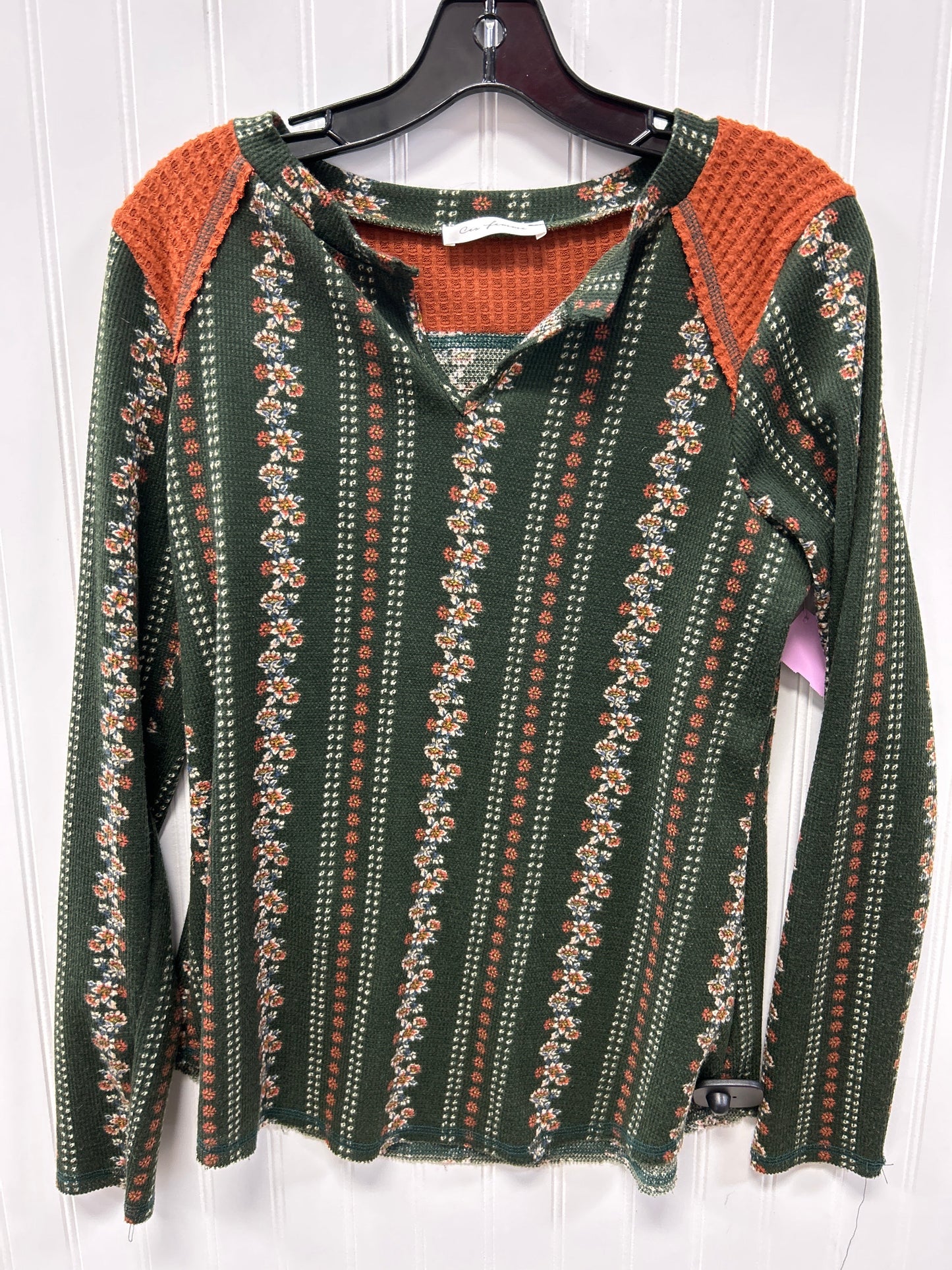 Top Ls By Ces Femme In Green, Size:M