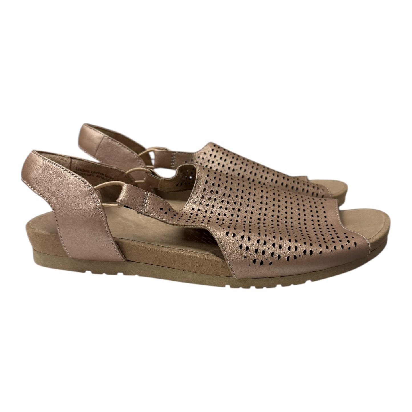 Sandals Flats By Earth In Rose Gold, Size:9.5
