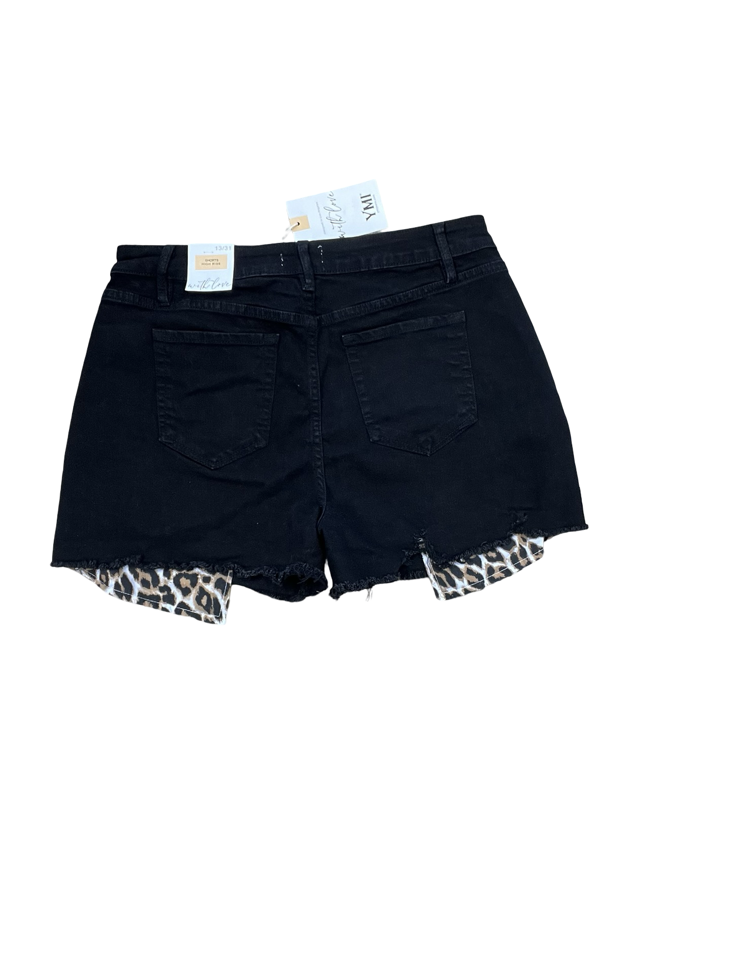 Shorts By Ymi In Black Denim, Size:12