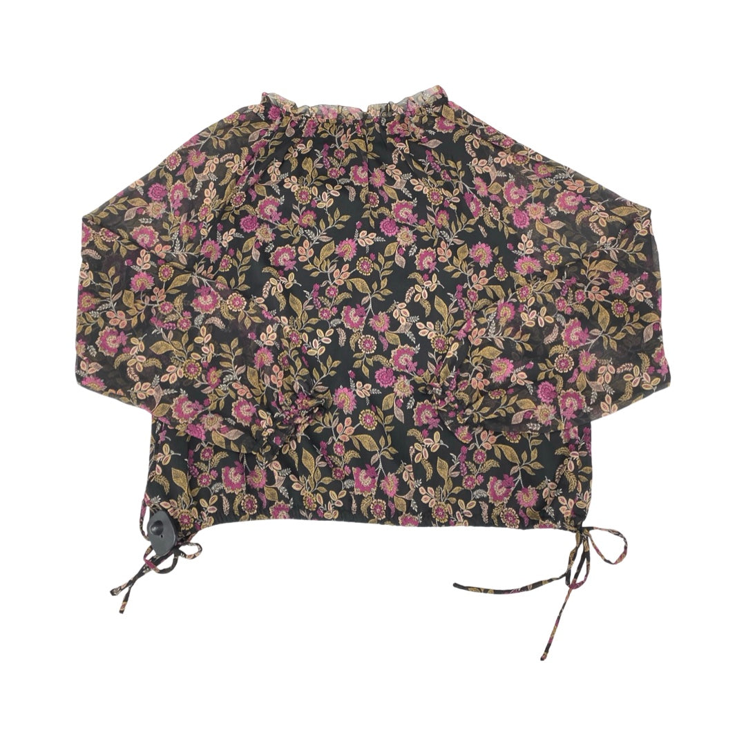 Top Ls By Loft In Floral Print, Size:L