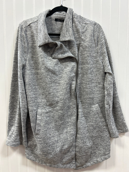 Jacket Fleece By Doe & Rae In Grey, Size:2X