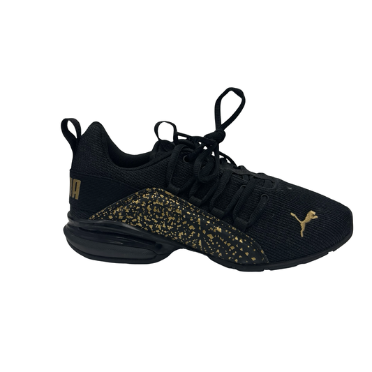 Shoes Athletic By Puma In Black & Gold, Size:6.5