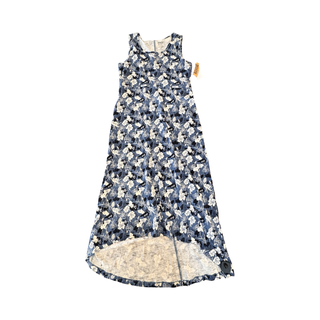 Dress Casual Maxi By Duluth Trading In Blue & White, Size:S