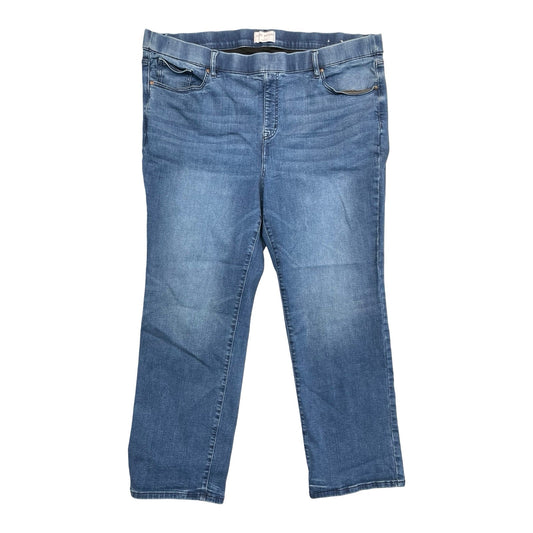 Jeans Straight By Lane Bryant In Blue Denim, Size:24