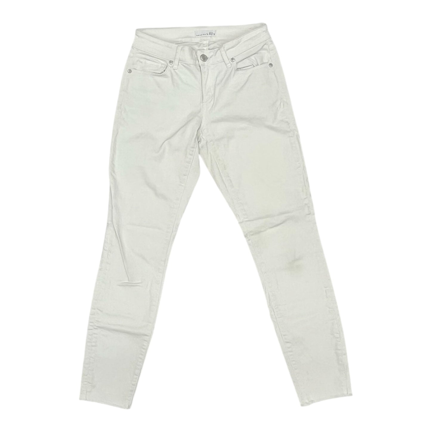 Jeans Skinny By Loft In White Denim, Size:0
