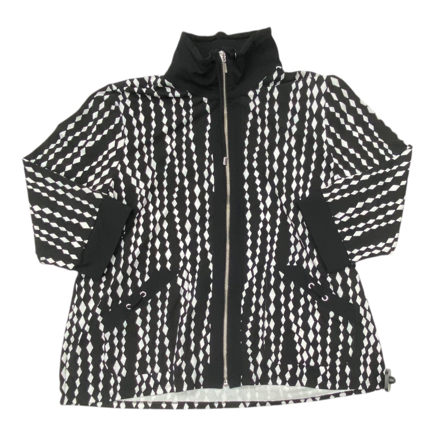 Jacket Other By Chicos In Black & White, Size:Xl