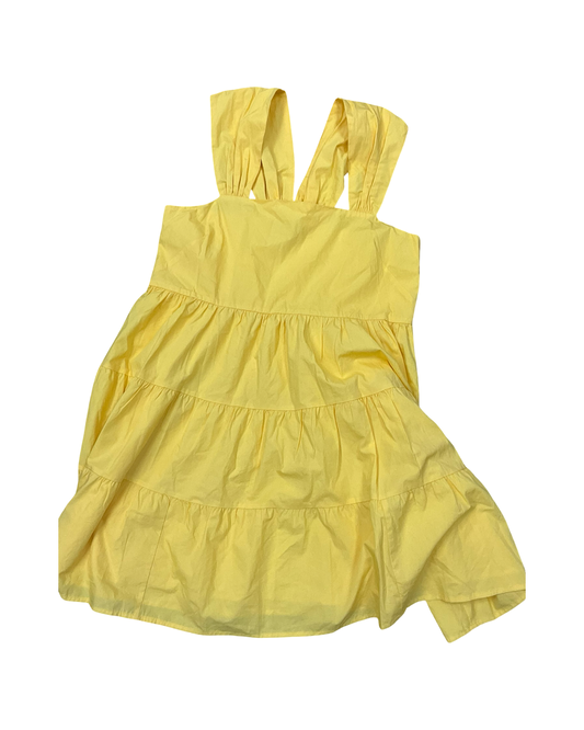 Dress Casual Midi By Banana Republic In Yellow, Size:M