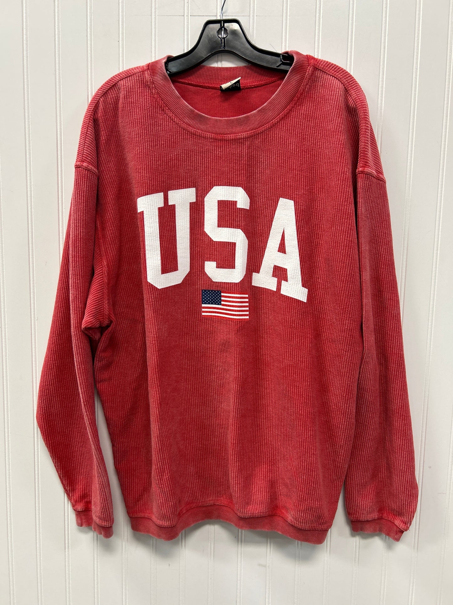 Sweatshirt Crewneck By Chicka-D In Red, Size:L