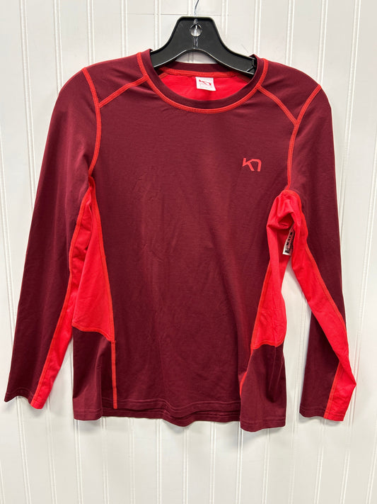 Athletic Top Ls Collar By Clothes Mentor In Red, Size:S